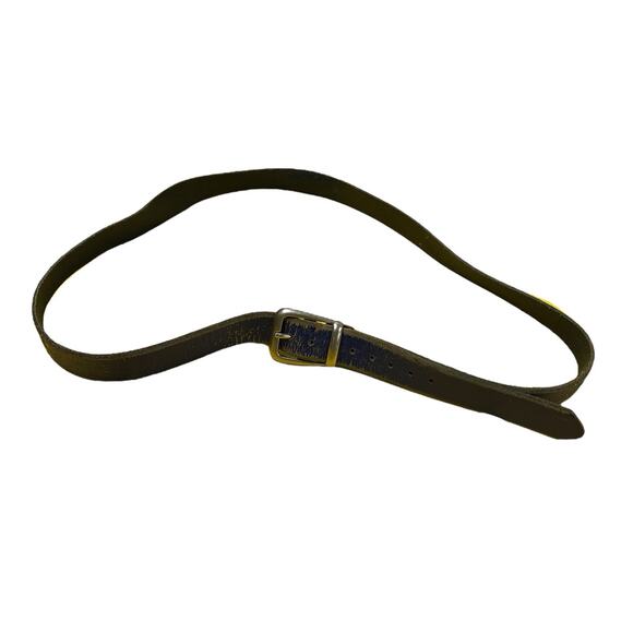 Fossil Belt Blue Leather Distressed Vintage - Picture 1 of 3